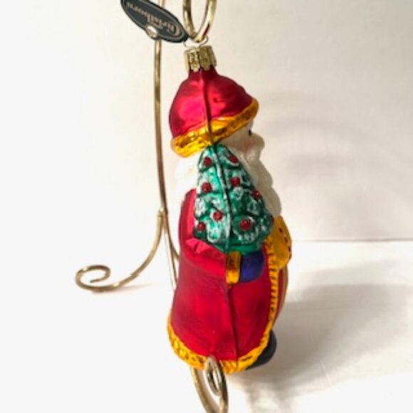 Christborn Glass Santa Claus Ornament, Made in Germany ( Vtg ) - Picture 3 of 8